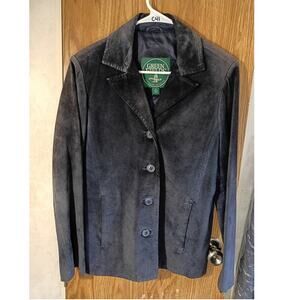 Vntg Green Fields Schafmaster Leather Jkt Wmn M Old Money Minimalist Coat